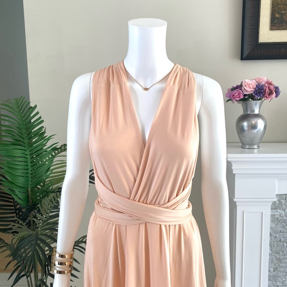 Isla Posh Convertible Infinity Maxi Dress in Beige - Picture 6 of 9